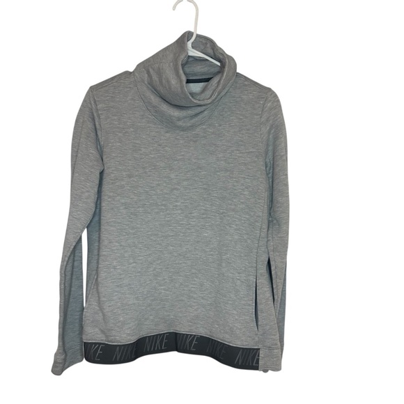 Nike Gray sweatshirt cowl neck  with Athletic Style Size Medium - Picture 1 of 9